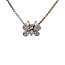 White gold butterfly pendant with diamond 18 kt