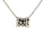 White gold butterfly pendant with diamond 18 kt