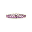 Witgouden alliance ring met roze saffier 18 krt