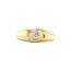 Goldener Ring mit Diamant 18 kt