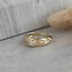 Goldener Ring mit Diamant 18 kt
