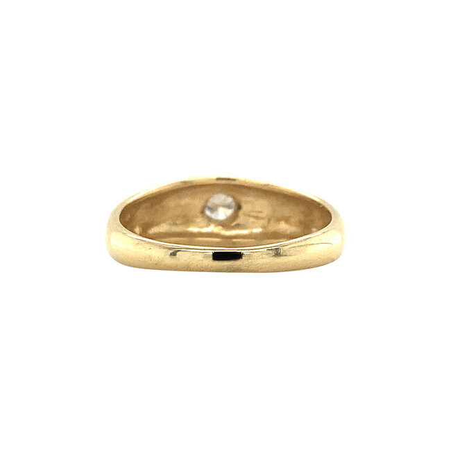Gold ring with diamond 18 kt