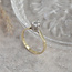 Gold solitaire ring with diamond 0.51ct. 14 kt* nieuw