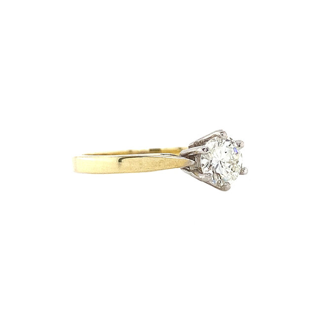Gouden solitair ring met diamant 0.51ct. 14 krt* nieuw