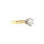 Gold solitaire ring with diamond 0.51ct. 14 kt* nieuw