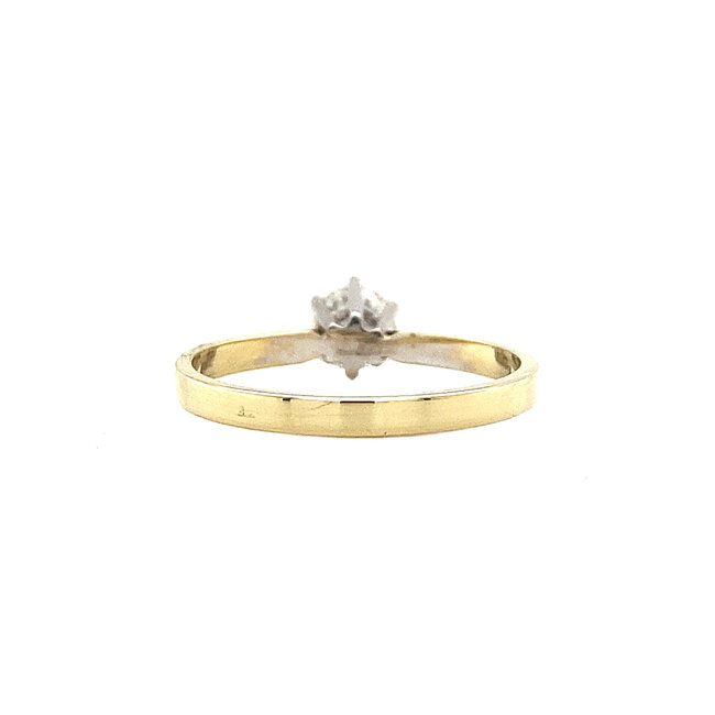 Gouden solitair ring met diamant 0.51ct. 14 krt* nieuw