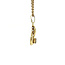 Gold pendant with zirconia 14 crt