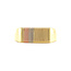 Tricolor Goldsiegelring 14 kt