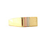 Tricolor Goldsiegelring 14 kt