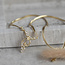 Goldener Choker mit Diamant 18 kt