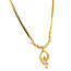 Goldener Choker mit Diamant 18 kt