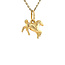 Gold horse pendant 14 kt