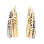 Tricolour gold half-hoops 14 kt