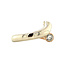 Bicolor-Goldring mit Diamant 14 Karat