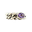 White gold ring with amethyst by Bron Jewelry 14 kt
