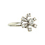 Witgouden entourage ring met diamant 14 krt