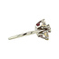 White gold entourage ring with diamond 14 kt