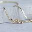 Golden choker with zirconia 18 kt
