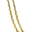 Golden choker with zirconia 18 kt