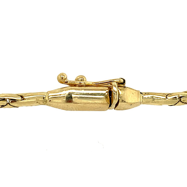 Gouden choker met zirkonia 18 krt