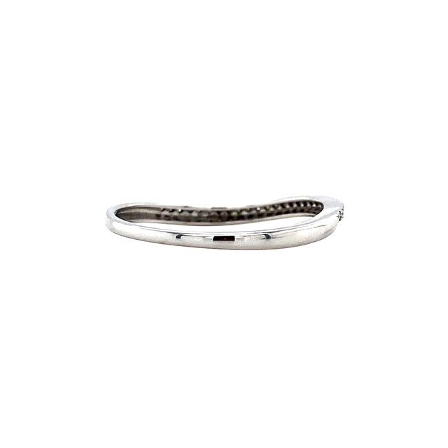 White gold ring with diamond 14 karat