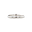 White gold solitaire ring with diamond 14 karat* new