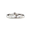 White gold ring with 14 carat diamond