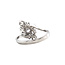 White gold marquise ring with zirconia 14 karat* new