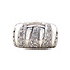 White gold ring with zirconia 18 karat
