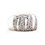 White gold ring with zirconia 18 karat