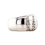 White gold ring with zirconia 18 karat