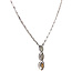 Weißgoldener Choker mit Diamant 46 cm 14 kt