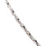Weißgoldener Choker mit Diamant 46 cm 14 kt