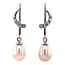 Weißgoldene Ohrstecker mit Perle und Zirkonia 14 kt