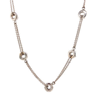 Halskette aus Weißgold, 41–43 cm, 18 Karat