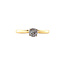 Gouden rozet ring met diamant 14 krt