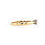 Gouden rozet ring met diamant 14 krt