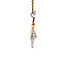Gold butterfly pendant with diamond 14 kt