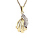 Gouden hanger met diamant 14 krt