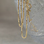 Gouden lengtecollier venetiaan 50.5 cm 14 krt