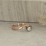 Solitärring aus Roségold mit Diamant 14 Karat