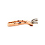 Rose gold solitaire ring with diamond 14 kt