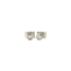 White gold solitaire ear studs with diamond 18 kt* new