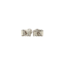 White gold solitaire ear studs with diamond 18 kt* new