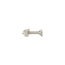 White gold solitaire ear studs with diamond 18 kt* new