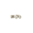White gold solitaire ear studs with diamond 18 kt* new