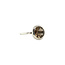 White gold ring with smoky quartz 18 kt