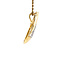 Gouden hanger met zirkonia 14 krt