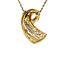 Gouden hanger met zirkonia 14 krt