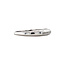 White gold row ring with diamond 14 kt